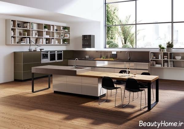 چیدمان زیبا و فوق العاده آشپزخانه 