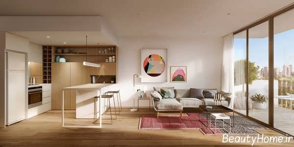 چیدمان وسایل آشپزخانه کوچک 