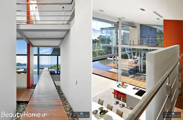 طراحی راه پیماها در ویلای لاکچری