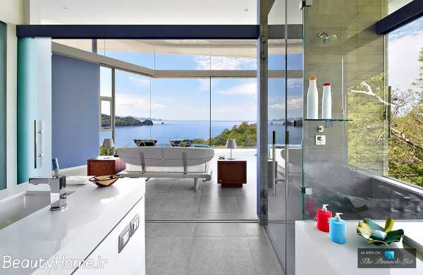 دکوراسیون سرویس بهداشتی ویلای لاکچری