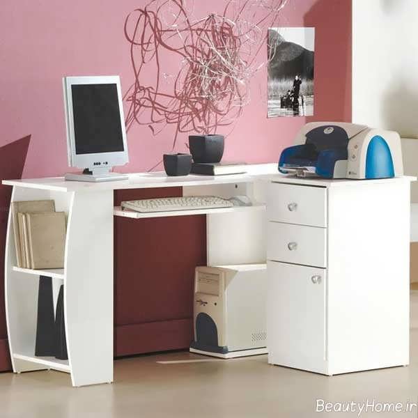مدل میز کامپیوتر با طراحی شیک و جالب 