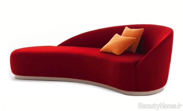 مبل شزلون قرمز 