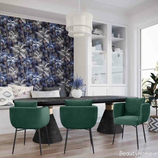 طرح میز غذاخوری بیضی 