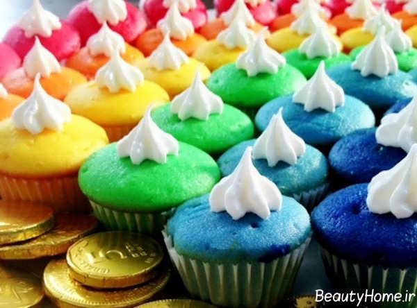 تزیین کاپ کیک تولد 