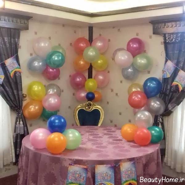 بادکنک آرایی اتاق تولد 