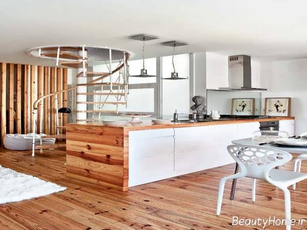 دکوراسیون آشپزخانه دوبلکس 