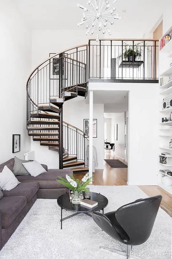 دیزاین داخلی خانه دوبلکس کوچک 