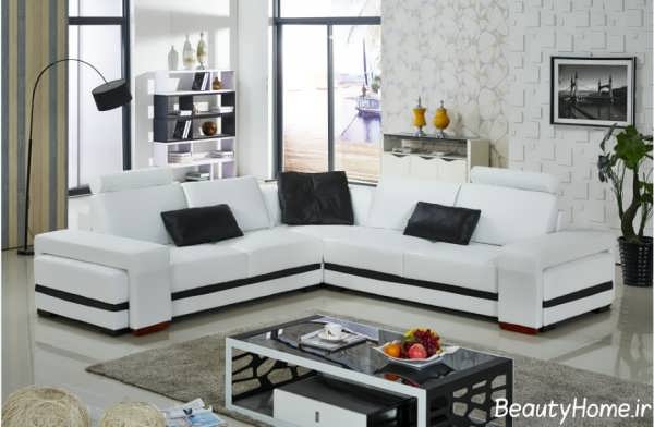 انواع نمونه های مدل مبل ال سفید 