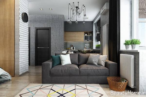 طراحی داخلی خانه آپارتمانی کوچک 