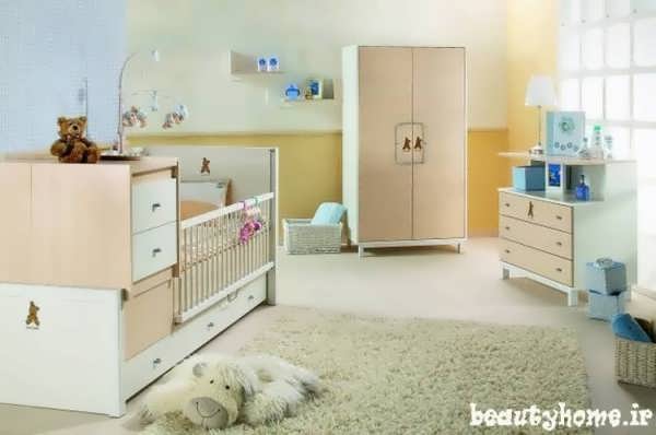 چیدمان اتاق نوزاد شاد با طراحی شیک