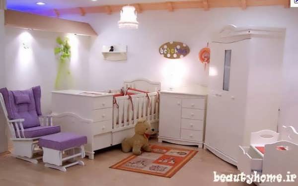 چیدمان اتاق نوزاد شاد با طراحی شیک