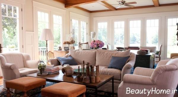 جدیدترین نحوه چیدمان مبل و سرویس چوب در منزل عروس و داماد