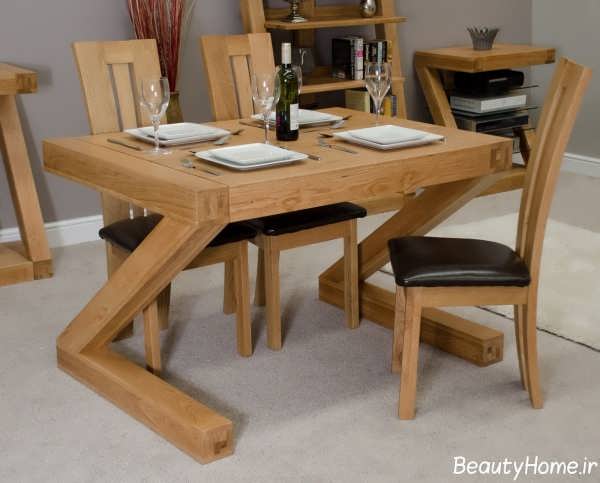 میز ناهار خوری چوبی 