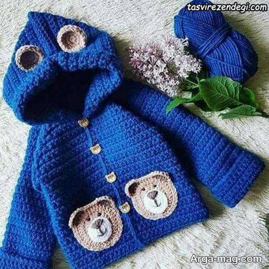 مدل بافت لباس نوزادی پسرانه 