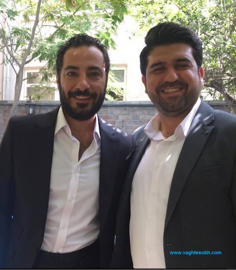 نوید و مجری صدا و سیما در مراسم عقد عید غدیر.