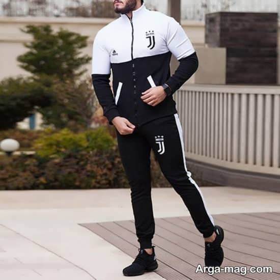 لباس ورزشی سفید و مشکی