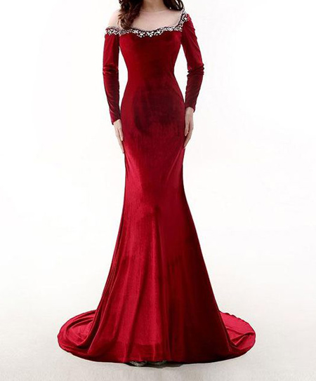 لباس مجلسی مخمل بلند, جدیدترین مدل لباس مخمل